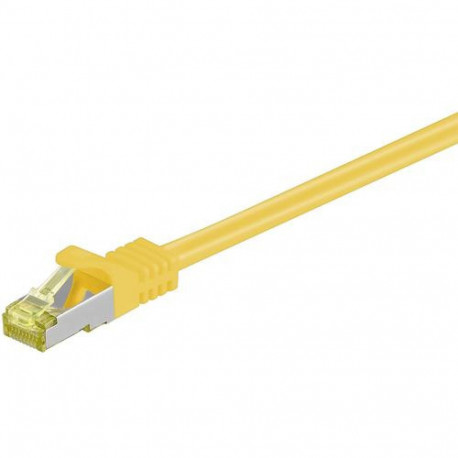 Goobay RJ-45 CAT7 10m networking cable Yellow S/FTP (S-STP)