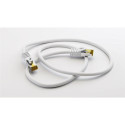 Goobay RJ45 Patch Cord CAT 6A S/FTP (PiMF), 500 MHz, with CAT 7 Raw Cable, white, 1.5m