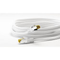 Goobay RJ45 Patch Cord CAT 6A S/FTP (PiMF), 500 MHz, with CAT 7 Raw Cable, white, 1.5m
