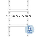 HERMA Computer labels continous 101.6x35.7 mm 1 row white paper matt 4000 pcs.