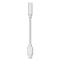 2GO 797294 audio cable 0.1 m 3.5mm Lightning White