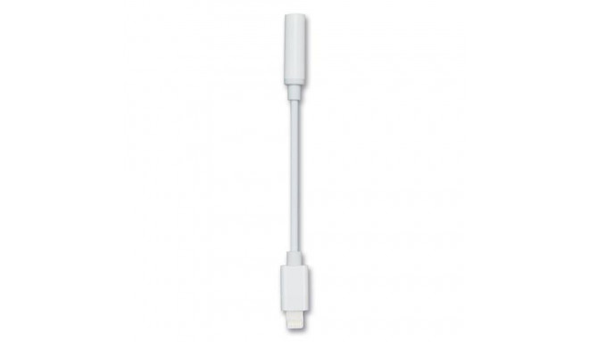 2GO 797294 audio cable 0.1 m 3.5mm Lightning White
