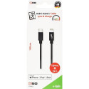 2GO 797162 lightning cable 1 m Black