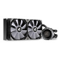 Sharkoon S80 RGB Computer case, Processor All-in-one liquid cooler 12 cm Black 1 pc(s)
