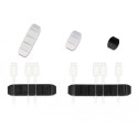 DeLOCK Cable holder trapezoid self-adhesive combo set 10 pieces black / white