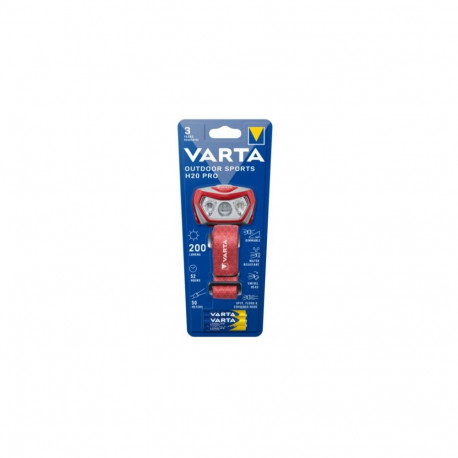 Varta Outdoor Sports H20 Pro Grey, Red Headband flashlight LED