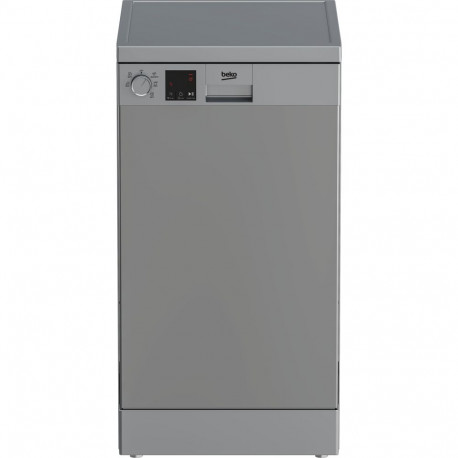 BEKO Free standing Dishwasher DVS05024S, Energy class E (old A++), 45 cm, 5 programs, Silver