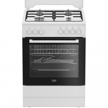 BEKO Gas Cooker FBST62110DW, Width 60 cm