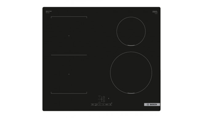 BOSCH Induction hob PWP611BB5E, 60 cm, Combi zone, Black