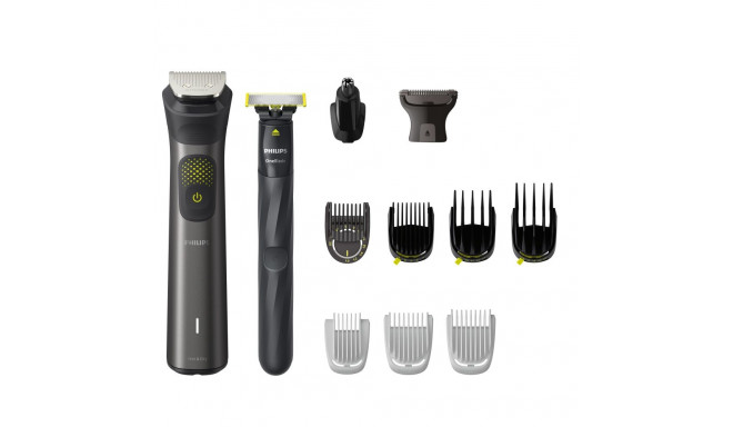 Philips Multigroom series 9000 13-in-1, Face, Hair and Body MG9530/15, Self-sharpening metal blades,
