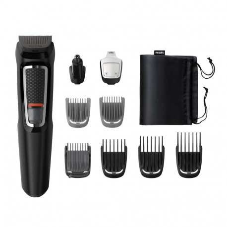Philips Multigroom series 3000 9-in-1, Face and Hair MG3740/15 9 tools Self-sharpening steel blades