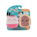 SQUISHMALLOWS Kaheosaline Piiksuv Pehme Koeramänguasi, 9 cm