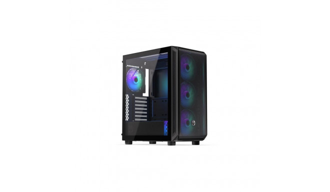 Case|ENDORFY|Arx 500 ARGB|MidiTower|Case product features Transparent panel|Not included|ATX|MicroAT