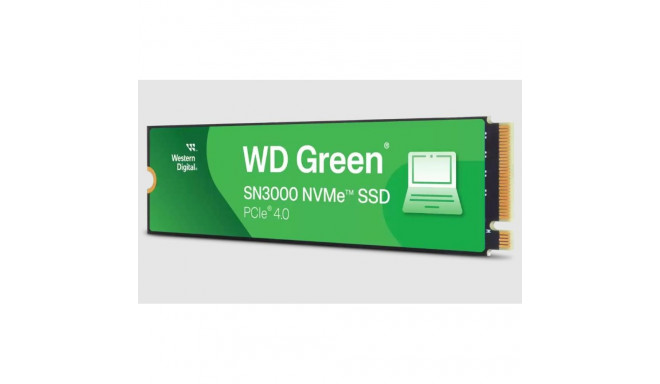 SSD|WESTERN DIGITAL|Green|500GB|M.2|PCIe Gen4|NVMe|Write speed 4100 MBytes/sec|Read speed 5000 MByte