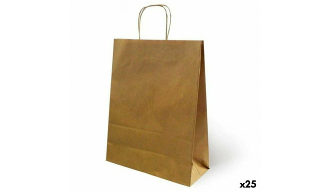 Bags Fama 31 x 11 x 42 cm Brown Paper With handles 25 Units