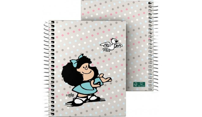 Notebook Mafalda Bird Multicolour A6 100 Sheets