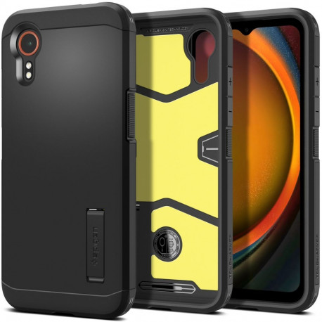 Kaitseümbris Tough Armor, Samsung Galaxy Xcover7 Pro, must, tugijalaga, Spigen