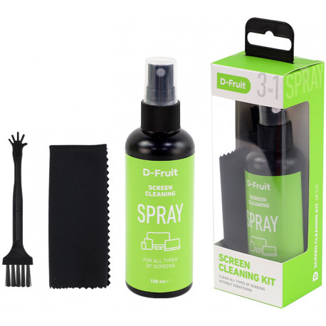 D-Fruit ekraanipuhastuskomplekt DF115 100ml