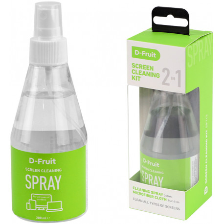D-Fruit ekraanipuhastuskomplekt DF113 200ml