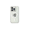 Karl Lagerfeld case for iPhone 15 Pro 6,1" KLHMP15LHGKCNOT transparent HC Magsafe IML KC Glitter