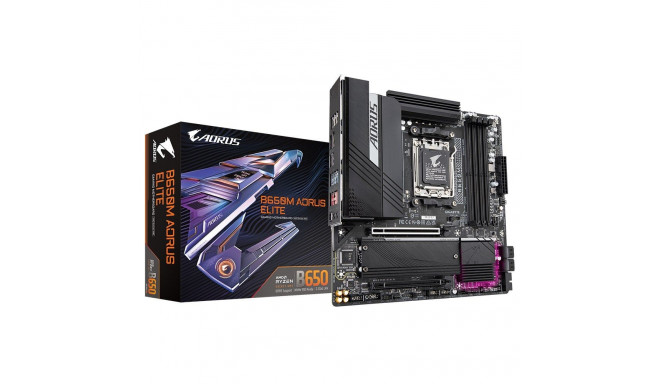GIGABYTE B650M AORUS ELITE emaplaat - AMD Ryzen 9000 protsessoritele, 12+2+2 faasi VRM, kuni 8000MHz