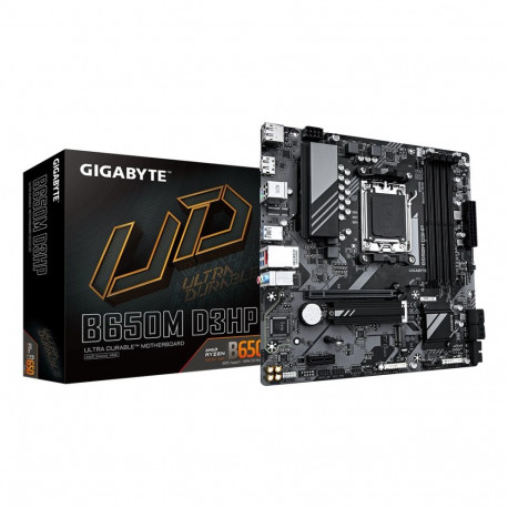 Gigabyte emaplaat B650M D3HP AMD Ryzen 9000 Series protsessorid 5+2+2 Phases VRM kuni 7600MHz DDR5 (