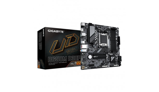 GIGABYTE B650M D3HP Motherboard - AMD Ryzen 9000 Series CPUs, 5+2+2 Phases VRM, up to 7600MHz DDR5 (