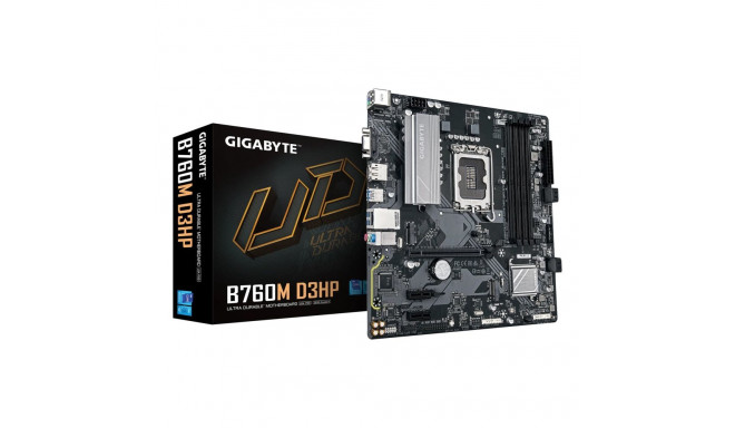 GIGABYTE B760M D3HP Motherboard - Intel Core 14th Gen CPUs, 4+1+1 Phases VRM, up to 5600MHz DDR5, 2x