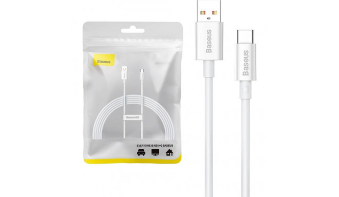 Baseus cable Superior USB - USB-C 2 0m moon white 100W