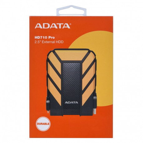 External Hard Drive - ADATA HD710 Pro 1TB USB 3.2 Gen 1 Shockproof Waterproof Black, Yellow