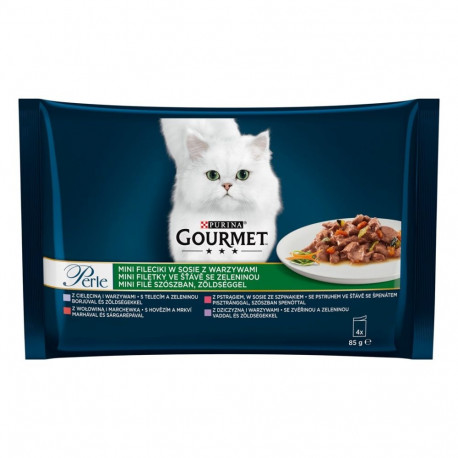 Cat Food - Purina Perle Gigmv Beef Crt Cats Moist Food 85g