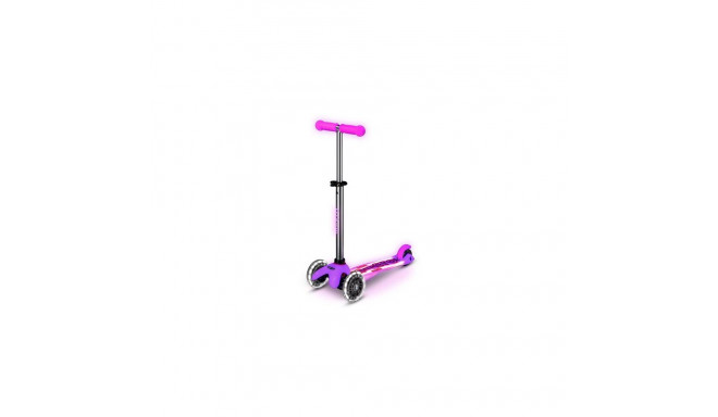 Micro Mobility Mini Micro Deluxe Glow LED Plus Kids Three wheel scooter Pink