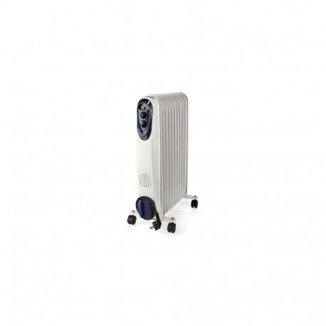 Nedis HTOI30WT11 electric space heater Indoor White 2500 W Oil electric space heater