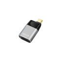 LogiLink USB 3.2 Gen2 Type-C adapter, C/M to HDMI-A+USB-C, 4K, PD, alu, black/grey