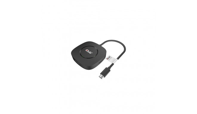 CLUB3D USB Type C 3.2 Gen 1 Multi Stream Transport (MST)Hub DisplayPort1.4 Triple Monitor