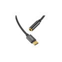 Baseus CATL54-01 cable gender changer Type-C 3.5mm Black