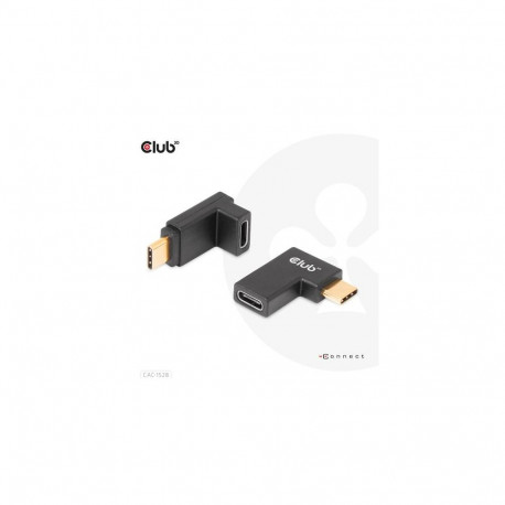 CLUB3D USB Type-C Gen2 Angled Adapter set of 2 up to 4K120Hz M/F