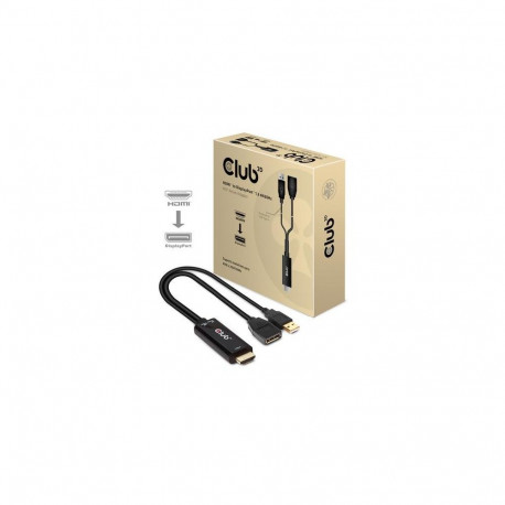 CLUB3D HDMI 2.0 TO DISPLAYPORT 1.2 4K60HZ HDR M/F ACTIVE ADAPTER Black