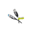Goobay 74399 cable gender changer USB 3.0 type A RJ45 Black, Silver