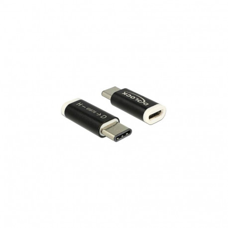 DeLOCK 65678 cable gender changer USB 2.0-C USB 2.0 Micro-B Black, White