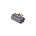 DeLOCK USB Adapter 40 Gbps USB Type-C PD 3.0 100 W male to female angled left / right 8K 60 Hz metal