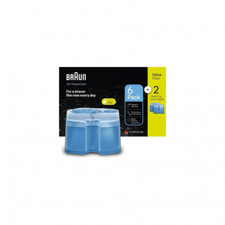 Braun 3in1 ShaveCare refill cartridge, 6+2 Pack