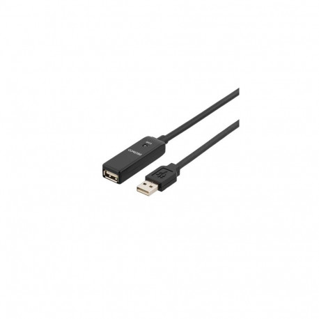 Deltaco USB2-EX5M USB cable USB 2.0 5 m USB A Black