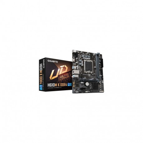 GIGABYTE H610M K DDR4 Motherboard - Supports Intel Core 14th Gen CPUs, 3+1+1 Phases Hybrid Power Des