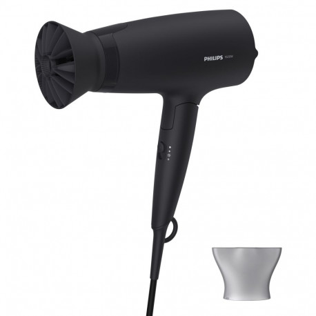Philips 3000 Series hair dryer BHD308/10, 1600 W, ThermoProtect attachment, 3 heat & speed settings
