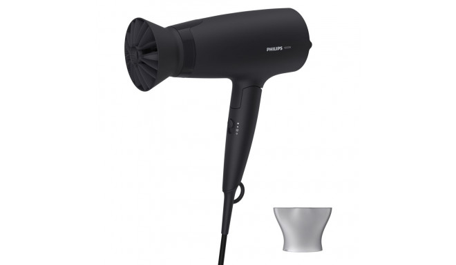 Philips 3000 Series hair dryer BHD308/10, 1600 W, ThermoProtect attachment, 3 heat & speed settings