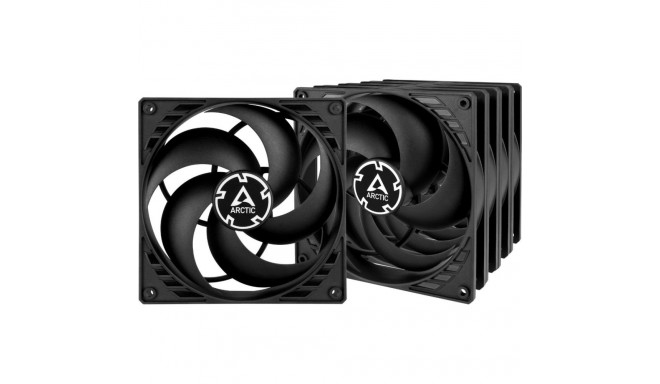 Arctic P14 PWM PST ventilaatorikomplekt, 140 mm, must, 5-pack