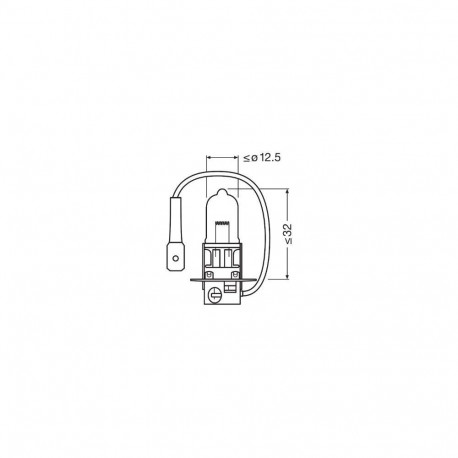 H3 12V 55W PK22S ORIGINAL