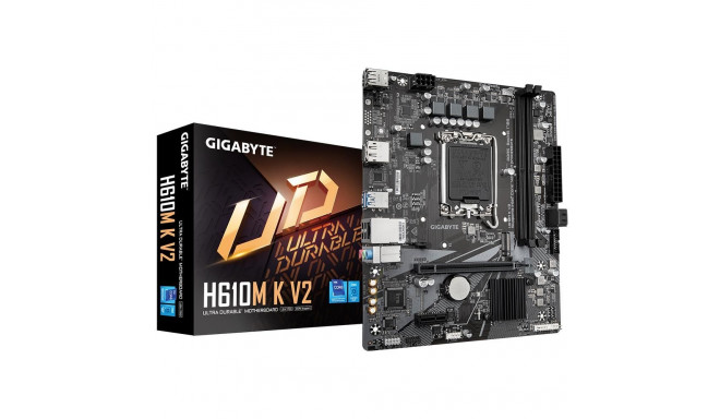 Mainboard|GIGABYTE|Intel H610|LGA1700|Micro-ATX|Memory DDR5|Memory slots 2|1xPCI-Express 3.0 1x|1xPC
