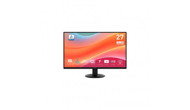LCD Monitor|MSI|PRO MP272L|27"|Business|Matte|Panel IPS|1920x1080|16:9|100Hz|1 ms|Tilt|Colour Black|